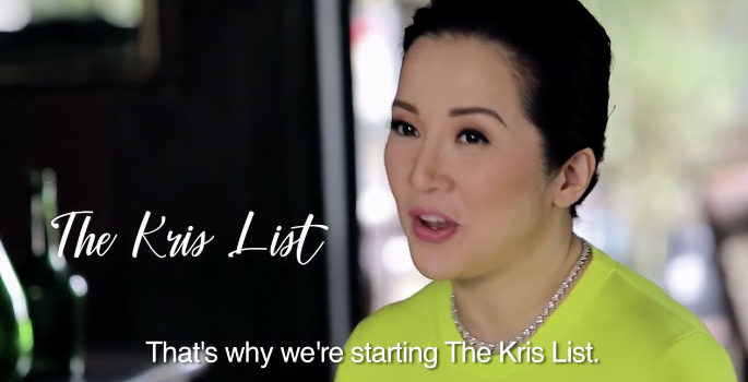 Kris Aquino is back with “The Kris List”