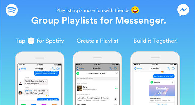 Spotify: Group playlist for Messenger