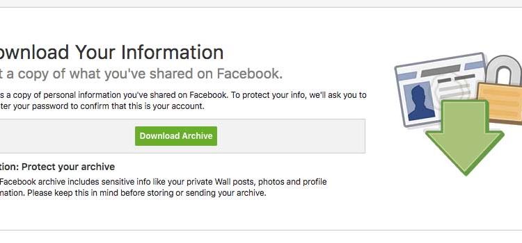 Download your Facebook DATA