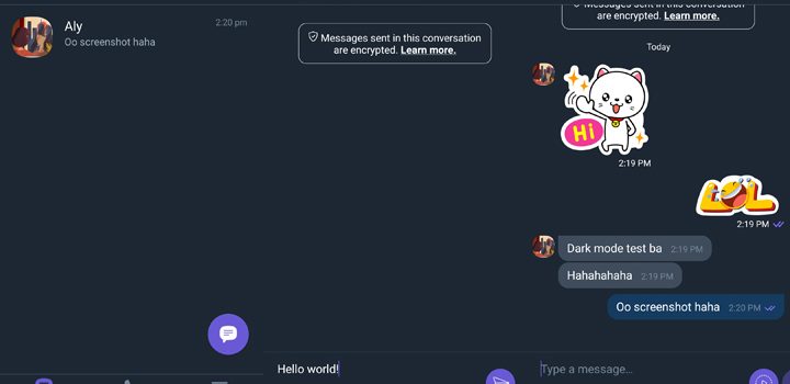 Dark Mode for Viber now Available