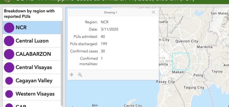 Realtime tracking Covid-19 by DOH