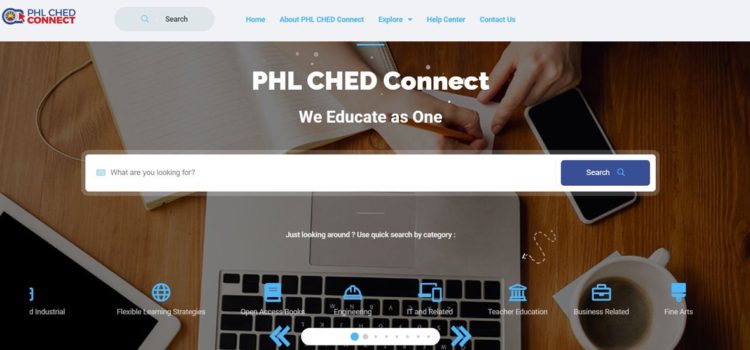 Free learning materials to college students – CHED web app