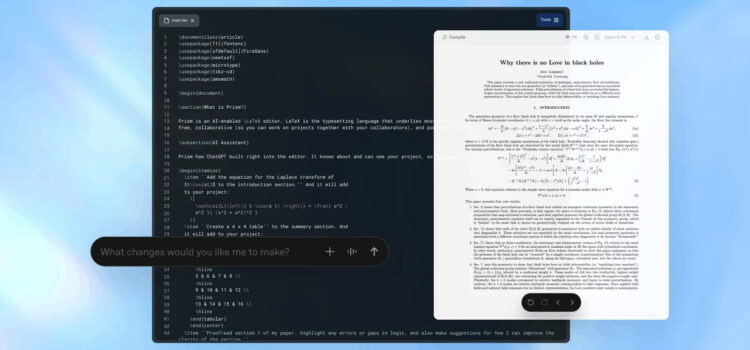 Prism by ChatGPT: An AI‑Powered Workspace Transforming Scientific Research
